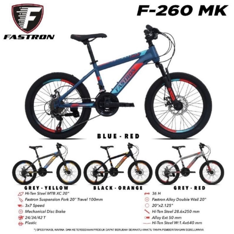 sepeda mtb 24 Fastron 260mk