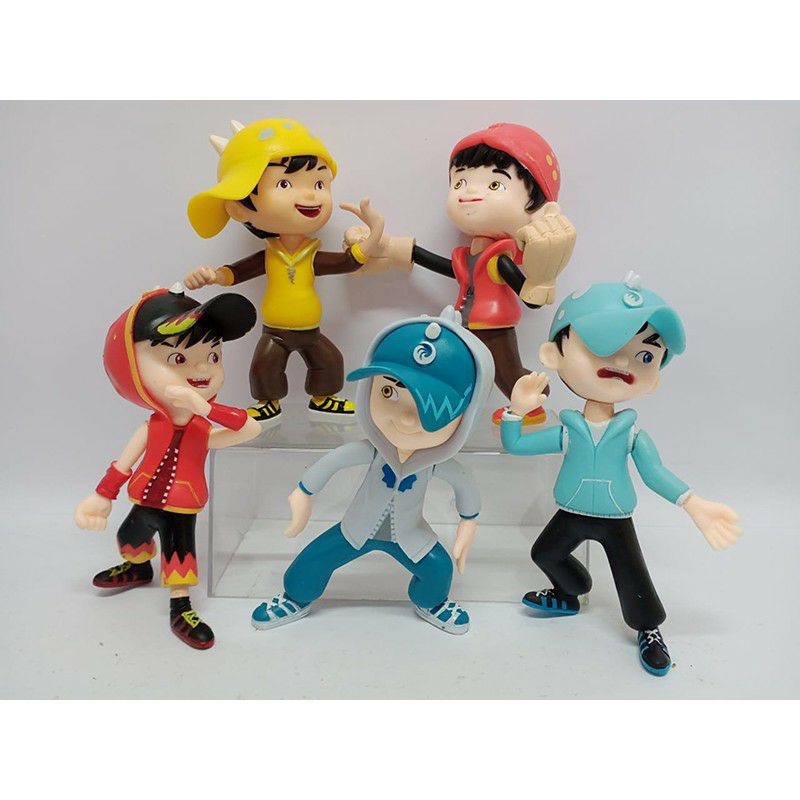 Mainan action figure pajangan boboiboy boboi boy halilintar air angin galaxy petir yaya fang(COD)