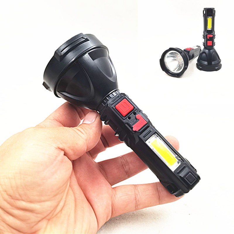 L-830 Senter LED Cas Jarak Jauh Super Terang Anti Air Waterproof Free USB SENTER COB USB CHARGING /FLASHLIGHT L 830 MURAH BERKUALITAS TY-823 Super Terang Senter Recharger 3in1 Senter LED COB