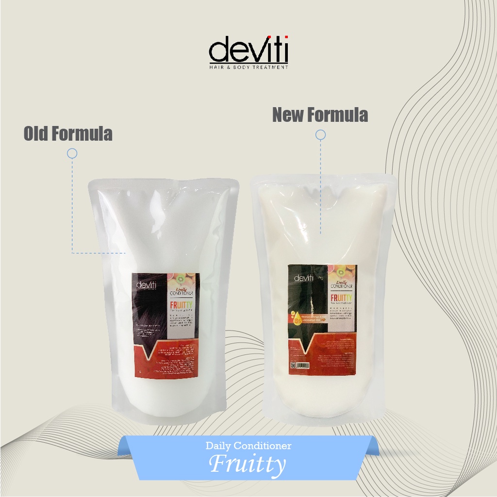 Deviti Refill Hair Conditioner Extract Fruitty 1L Melembutkan Rambut