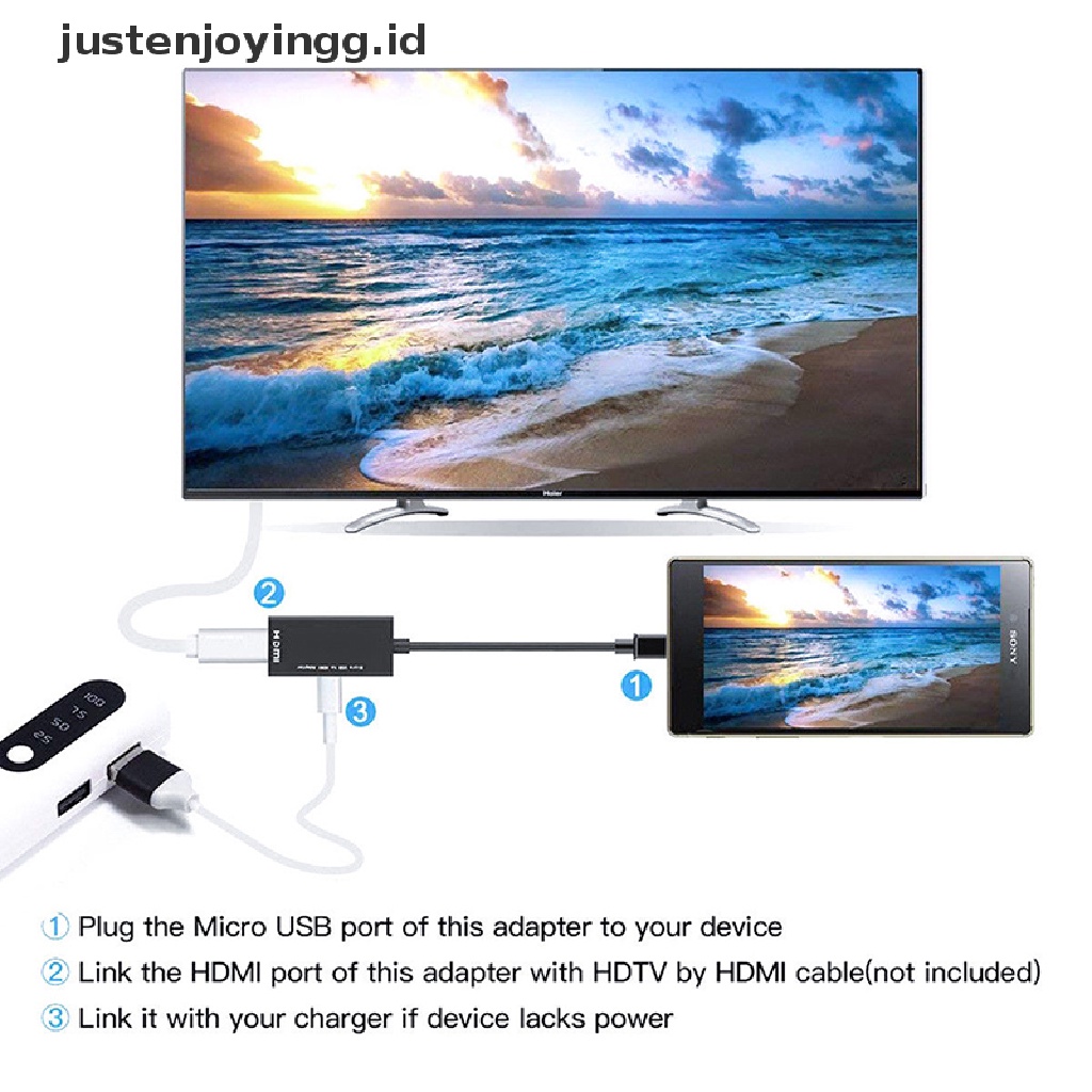 Kabel Adapter Micro USB Male to HDMI Female Untuk Smartphone Android