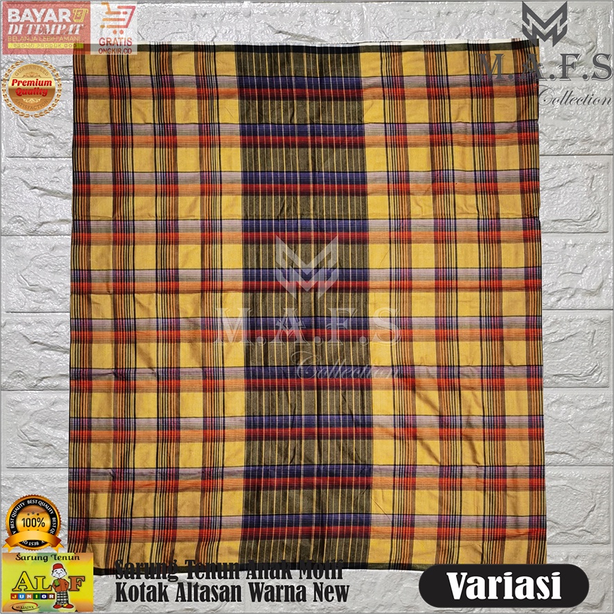 SARUNG ANAK GROSIR SARUNG ANAK ALIF MOTIF KOTAK FULL WARNA