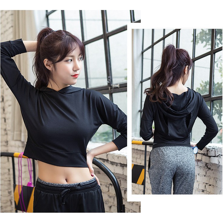 Sport Crop Top Hoodie