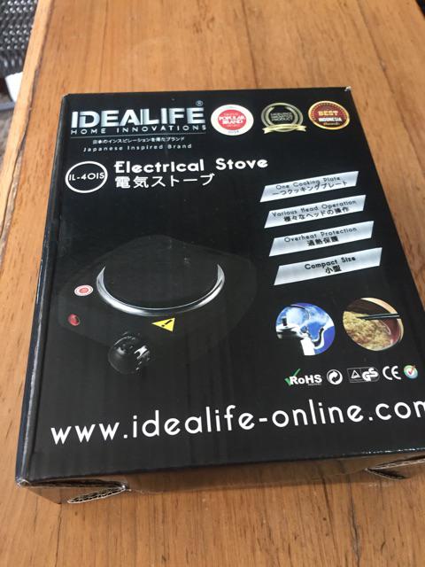 Idealife Il-401s Kompor Listrik 1 Tungku Il 401s Alat Masak Elektrik Kecil Electric Stove Mini Dapur