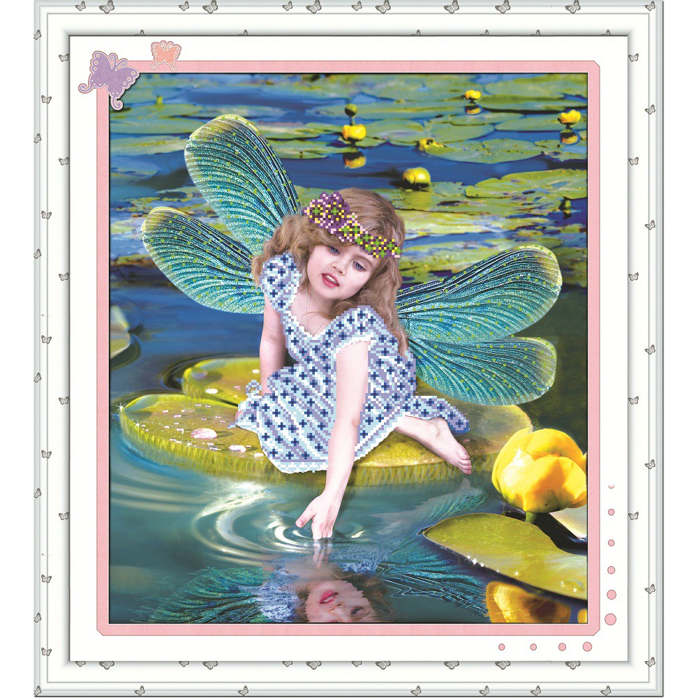 Paket DIY Craft Diamond Painting Y5206 Fairy Girl Peri Malaikat Angel