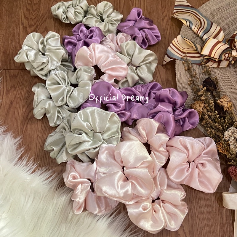 ‼️READY‼️SCRUNCHIE MURAH -  KUNCIRAN - IKAT RAMBUT - CEPOL HIJAB BERVOLUME TERMURAH - CEPOLAN HIJAB - KUNCIRAN SCRUNCHIE MOTIF - SCRUNCHIE KOTAK-KOTAK - SCRUNCHIE ORGANZA - SCRUNCHIE SATIN