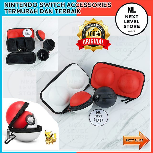 Pokeball Plus Case Tas Casing Pouch Nintendo Switch Premium Pokemon