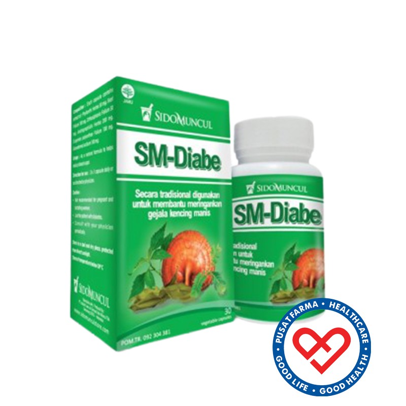 

Sido Muncul SM Diabe 30 Kapsul Obat Diabetes Penurun Kadar Gula Darah