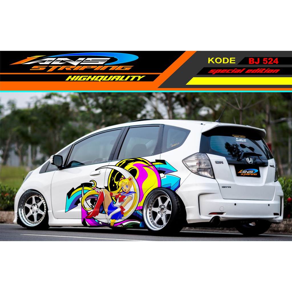 DECAL STICKER MOBIL ANIME / STIKER TOYOTA / STICKER DAIHATSU / STICKER AVANZA / STICKER HONDA JAZZ