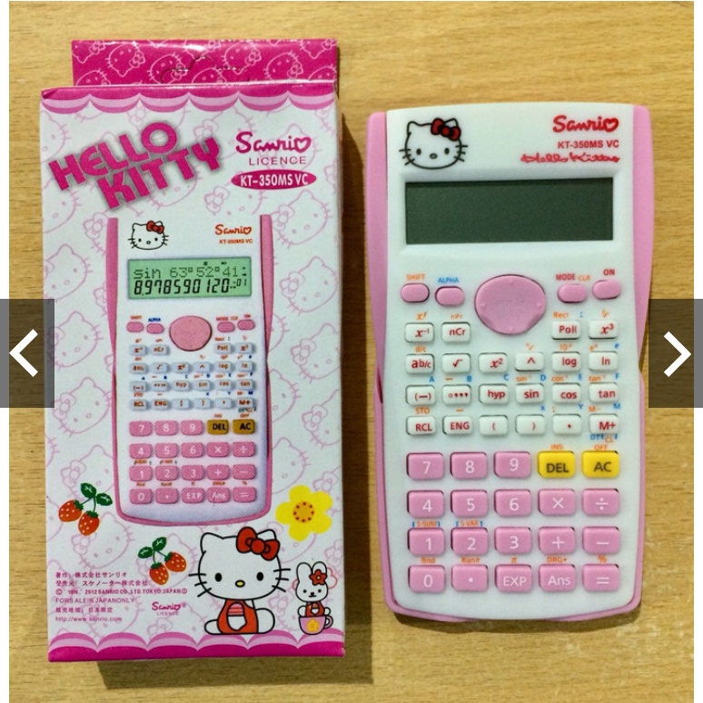 

KALKULATOR SCIENTIFIC / ILMIAH / SAINS MOTIF DORAEMON HELLO KITTY KALK