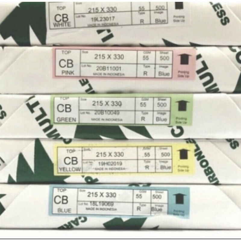 

Kertas NCR/ Nota merk Greenstar isi 500 lembar ukuran 65x100 cm