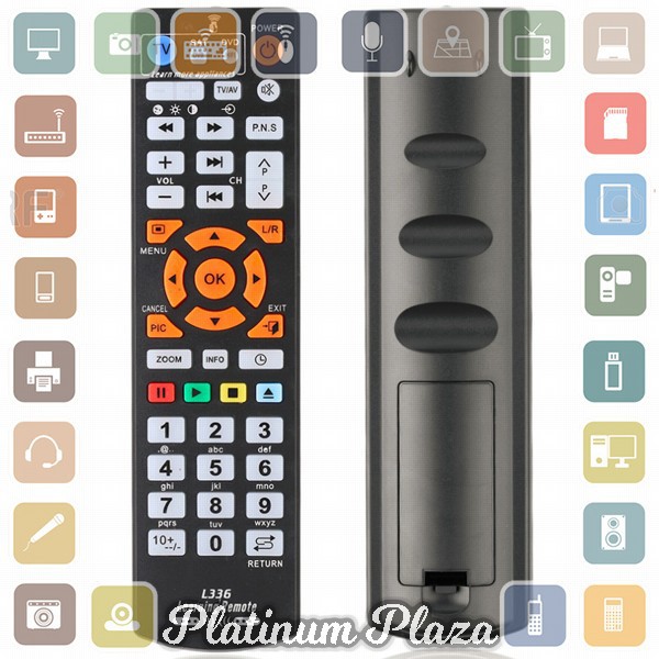 CHUNGHOP Universal Learning IR Remote - L336 - Black`E03GO7-