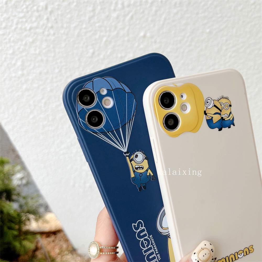 Case Lensa Interaksi Untuk iPhone 13 Pro Max 13 mini 12 ProMax 11 Pro Xs Max 7Plus 8Plus Minion