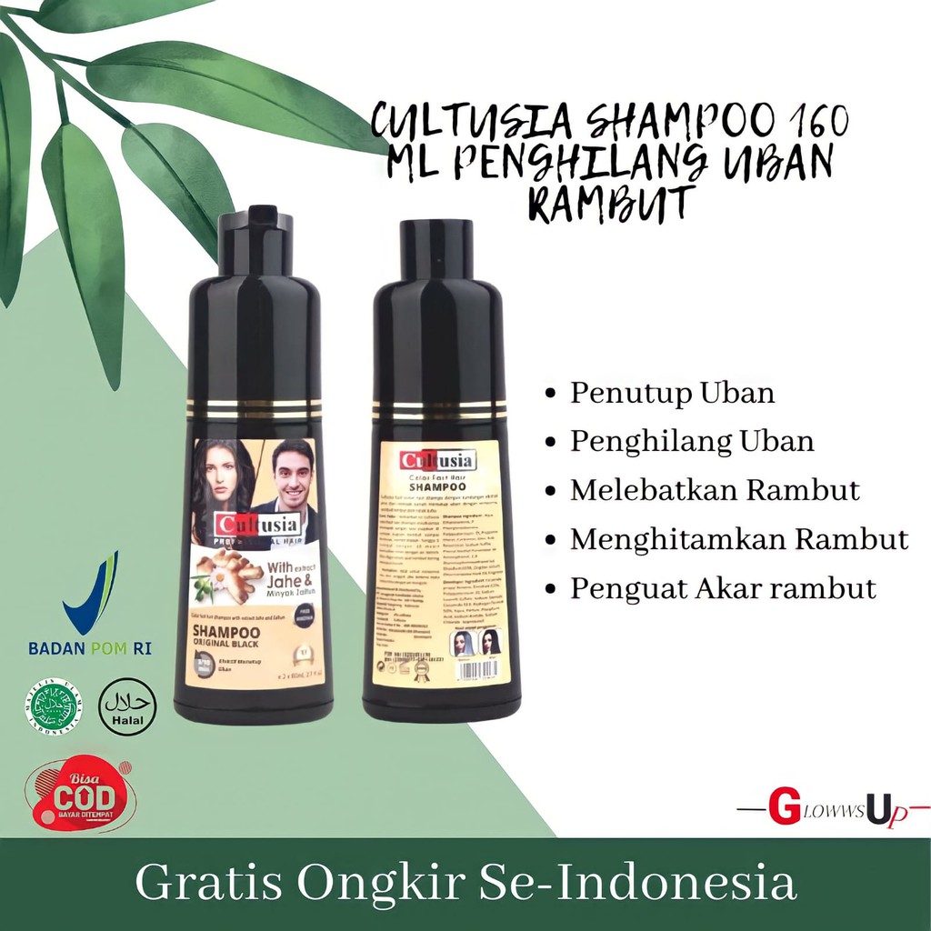 SHAMPO PENGHITAM RAMBUT SHAMPO UBAN SAMPO PENGHILANG UBAN CULTUSIA 160ML SAMPO UBAN TREATMENT RAMBUT PENGHITAM RAMBUT PERMANEN PENUTUP UBAN PERAWATAN RAMBUT