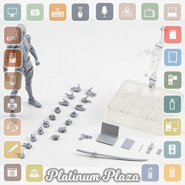 SHFiguart Body Kun DX Set Mannequin Action Figure Male Model - Gray`ETZKK6-