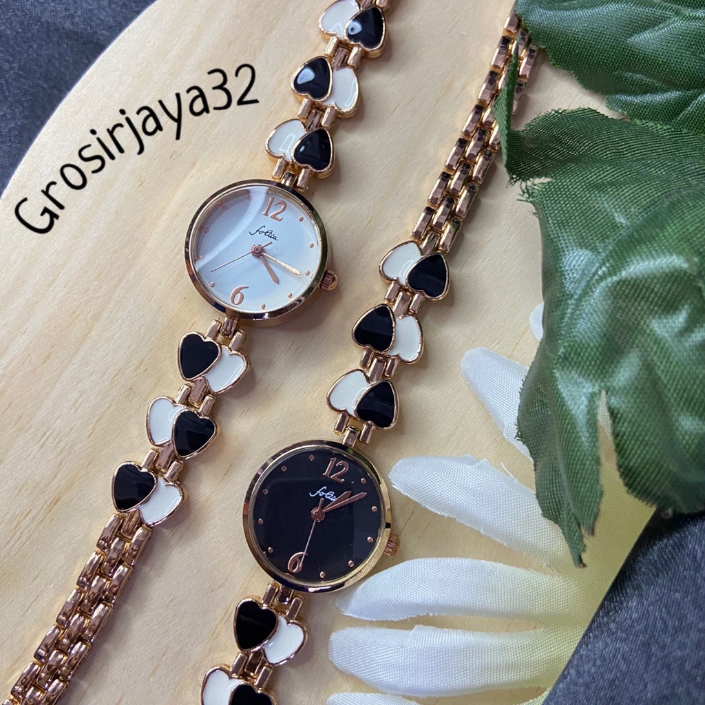 Jam Tangan Wanita ANGEL Kecil Gaya Korea Fashion Trendy / Jam Tangan Gelang Wanita Bunga Kecil