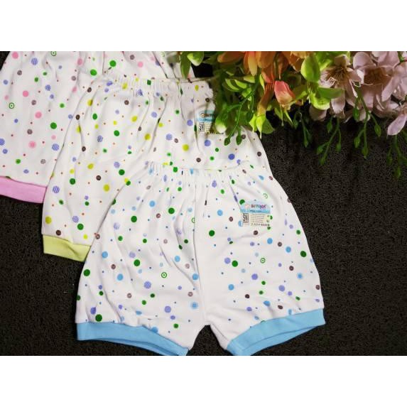  xd KT012 3 Baju  Bayi  Pendek 3 Celana Bayi  Pendek 