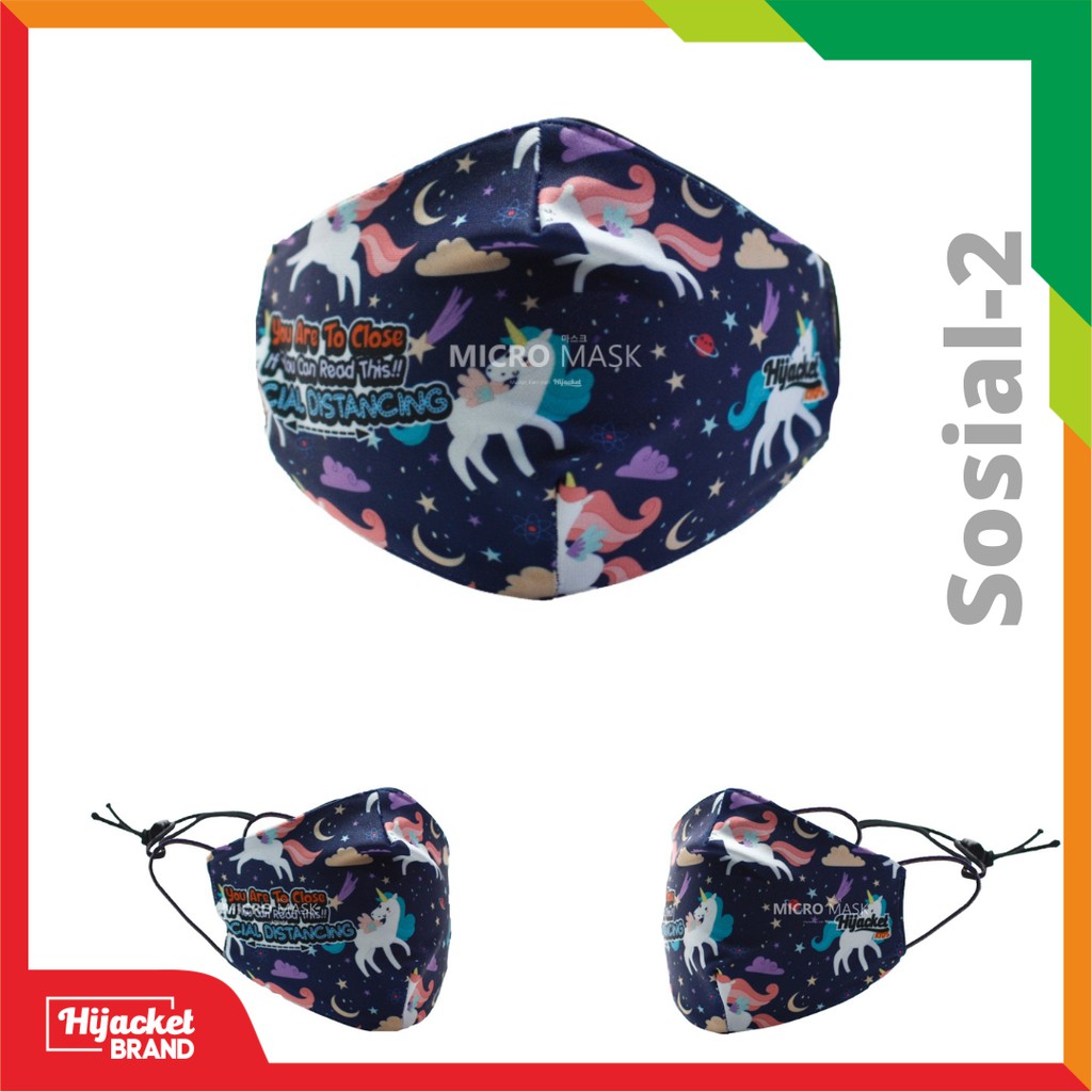 Masker Hijab anak / Masker hijacket Kids / Masker anak wanita muslimah-SOSIAL 2