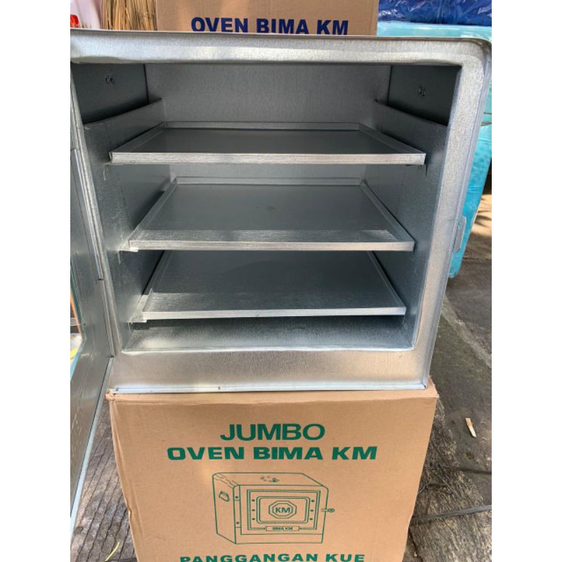 BIMA KM-Oven Kompor/Oven Tangkring/Oven Kue Susun 3 JUMBO + Loyang