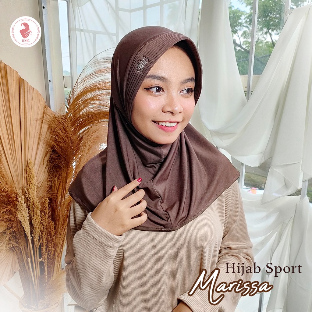 Jilbab Sport Murah Hijab Olahraga Bergo Jersey Instant Premium || Hijab volly-1