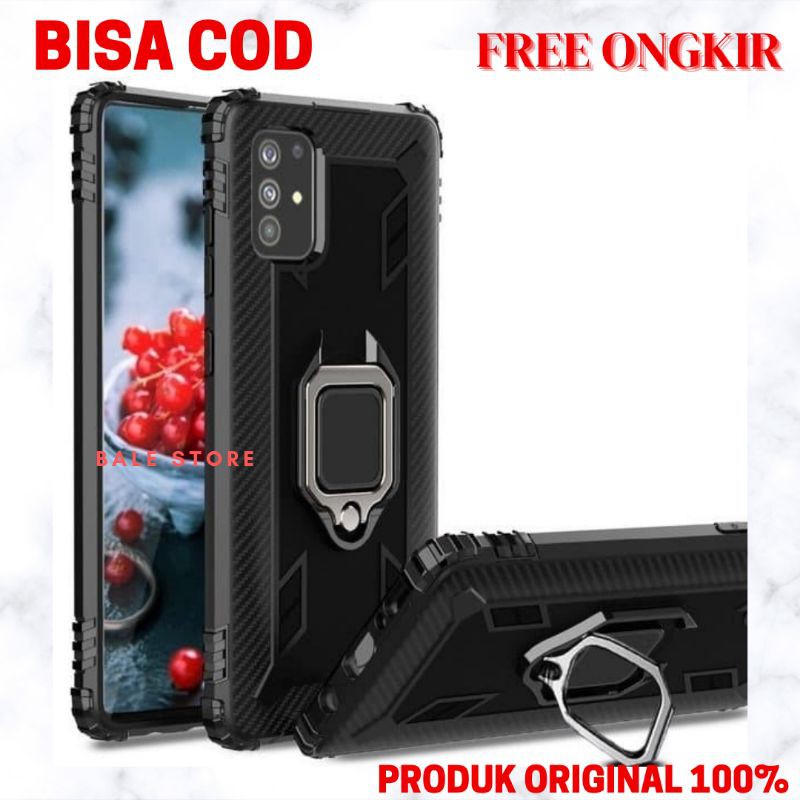 SOFT CASE SAMSUNG GALAXY M51 CARBON RING HOLDER