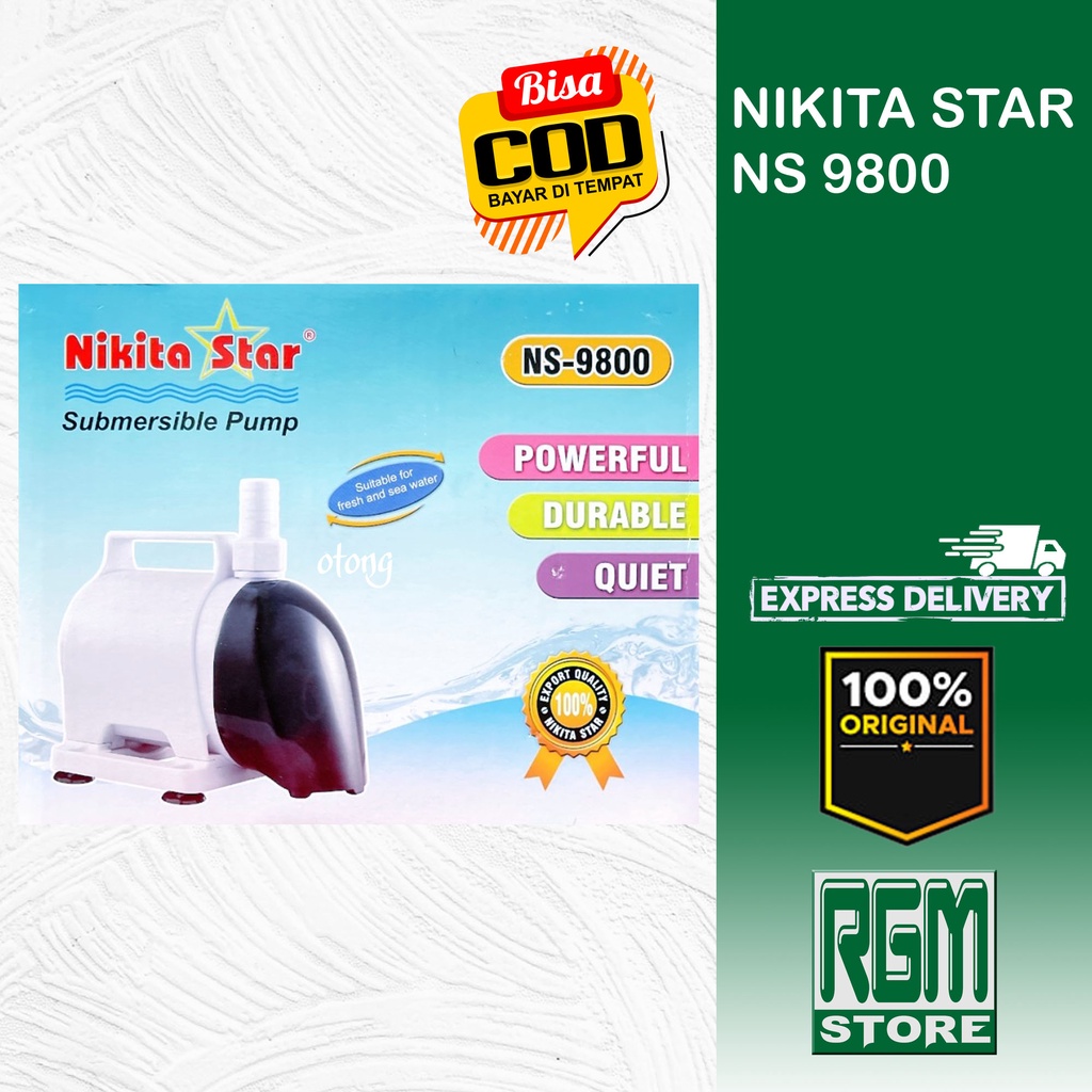 NIKITA STAR NS 9800 NS9800 MESIN POMPA KOLAM AQUARIUM HYDROPONIK