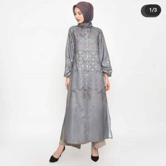 New Aufa Tunic Ria Miranda Grey Size M