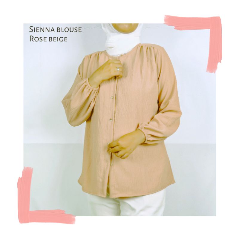 Sienna Blouse - Atasan Kemeja Rayon Crinkle Airflow