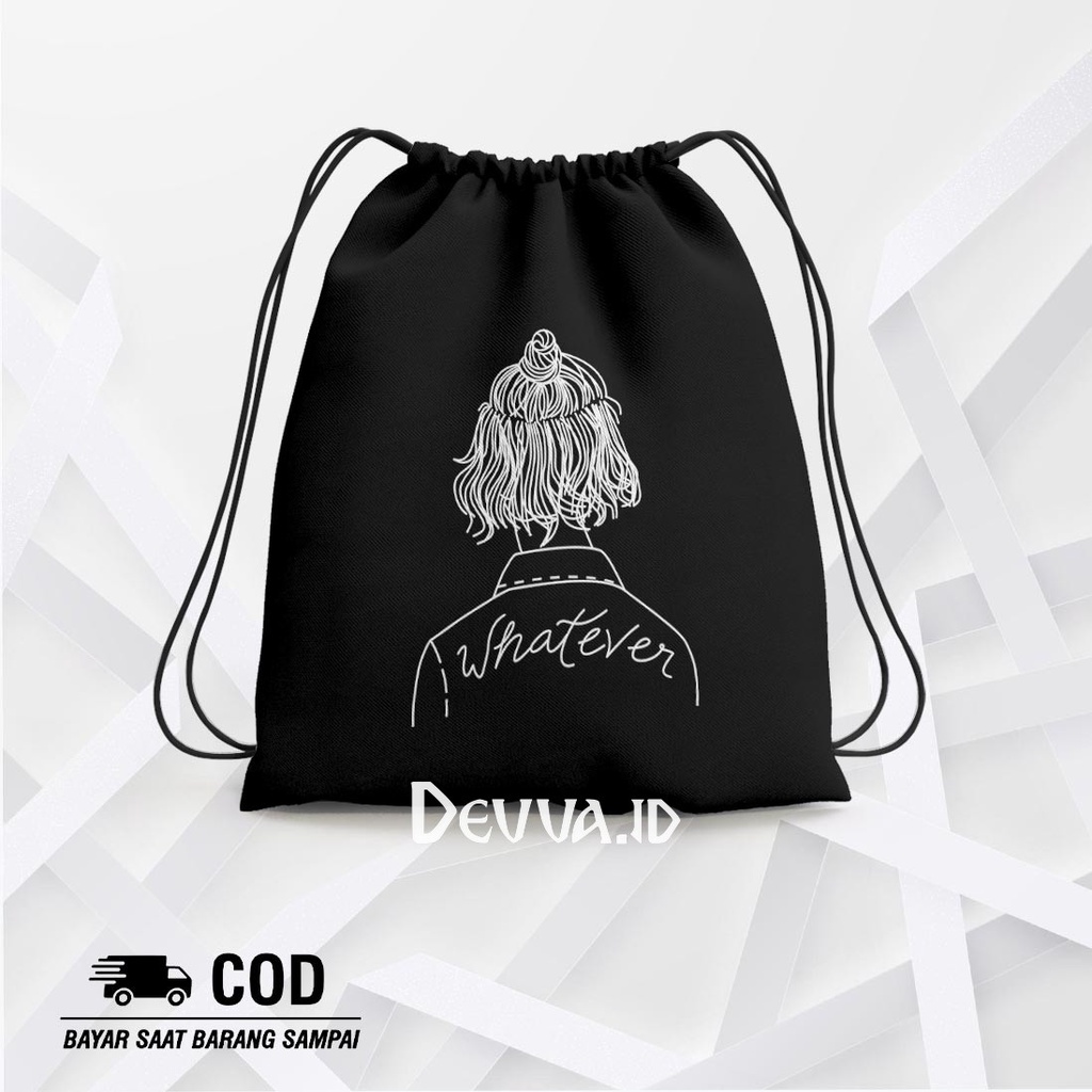 Tas Serut Whatever String Bag Bts Muat Banyak Barang Ukuran 36 X 31 Cm | Devva.Id