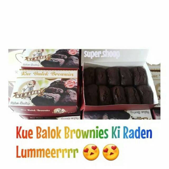 Enak banget kue balok brownies cokelat lumer Original Ki Raden oleh