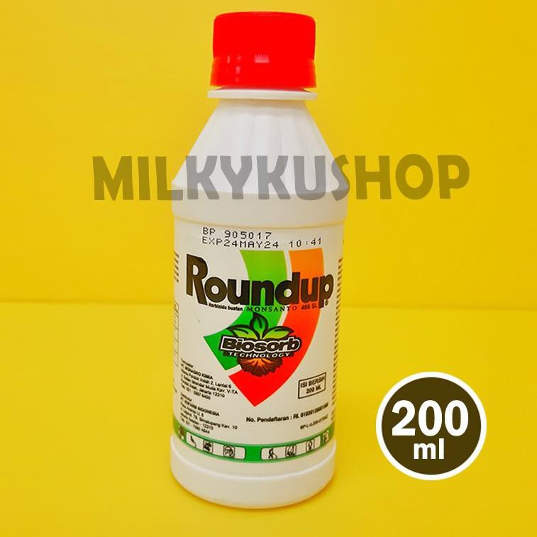 Ecer / Grosir ROUNDUP 486SL HERBISIDA OBAT PEMBASMI RUMPUT LIAR & GULMA 200 ML