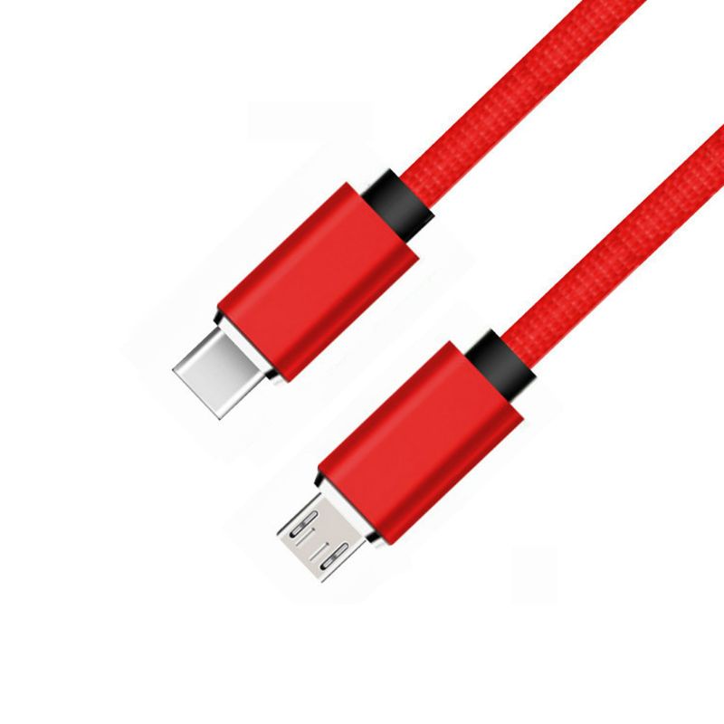 Cre Kabel Data / Charger OTG USB 3.1 Tipe C Male Ke Micro USB Male Untuk Handphone / Tablet / Laptop