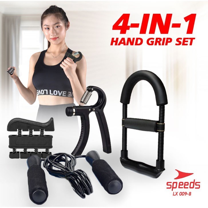 SET HAND GRIP LATIH OTOT TANGAN 5-60KG SKIPPING HAND WRIST 4in1 009-8