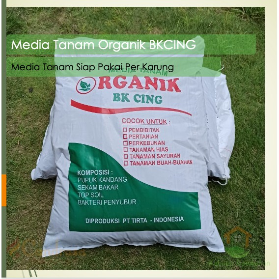 Media Tanam Organik Karungan / Media Tanam BK Cing 7-8Kg bkcing media tanah organik