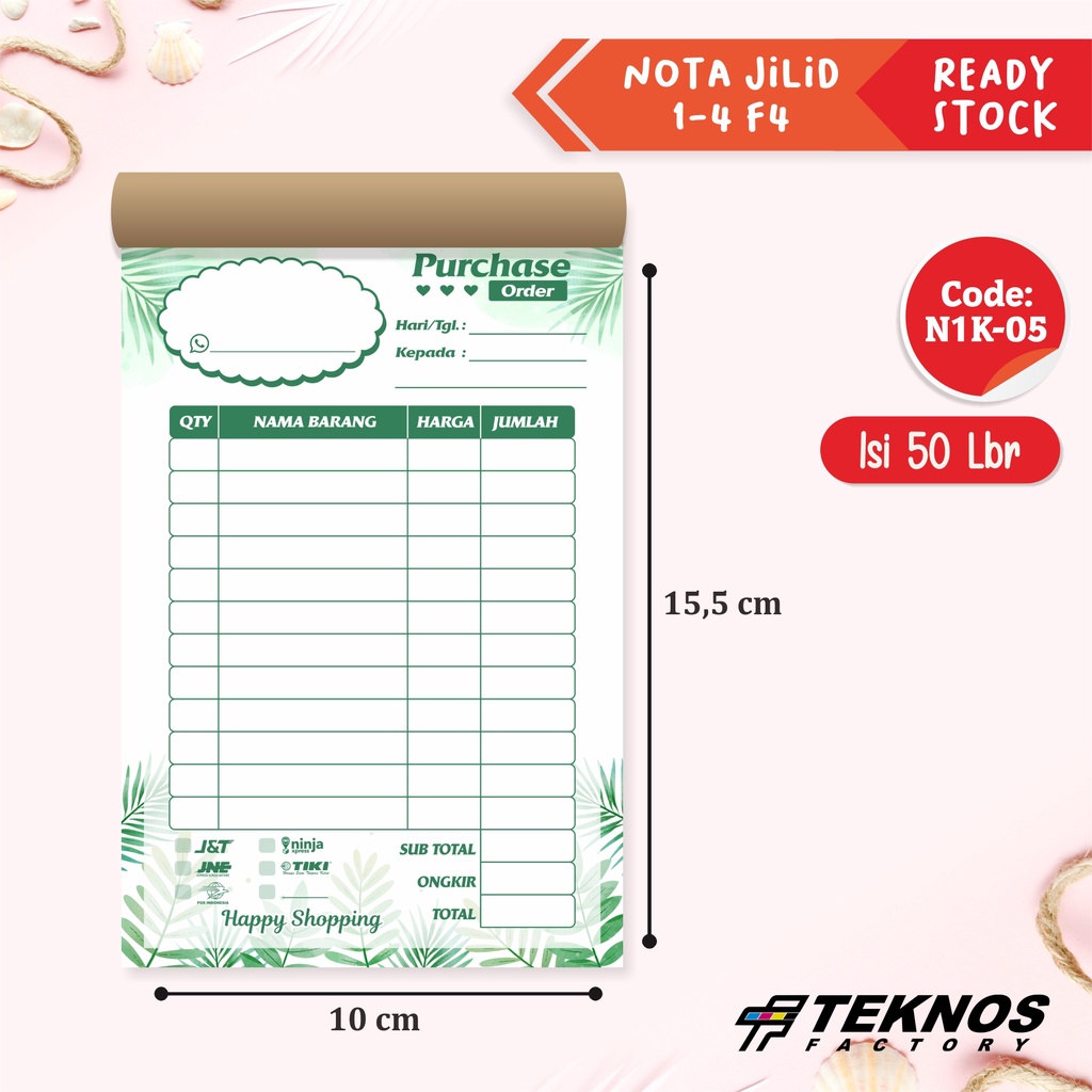 

NOTA OLSHOP MURAH ONLINE SHOP 1 PLY MOTIF BUNGA N1K-05