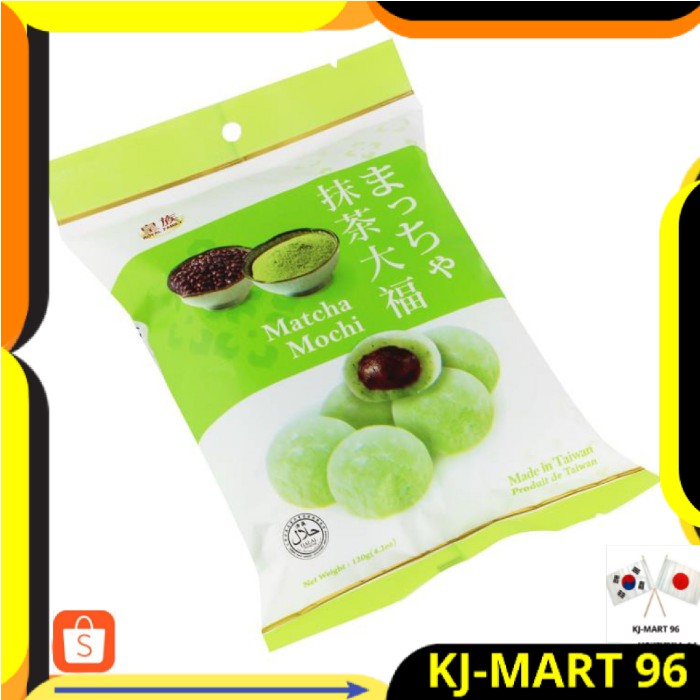 

JAPANESE FOOD ROYAL FAMILY MOCHI MATCHA -KUE MOCHI RASA TEH HIJAU 120 G IMPORT MADE IN TAIWAN