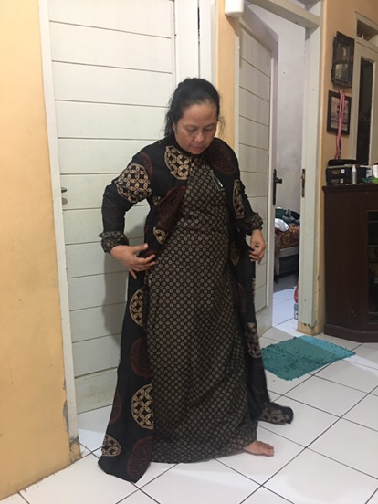 Gamis Batik Modern Murah Katun Halus Kombinasi Truntum, Ori Batik Aksara Pekalongan Big Size Jumbo