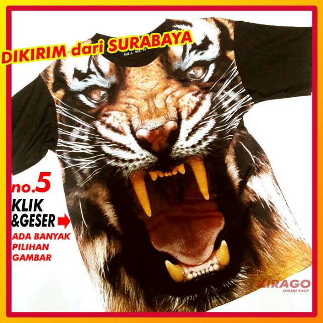 KAOS MACAN KAOS SPANDEK KAOS GAMBAR MACAN KAOS PRIA KAOS DISTRO