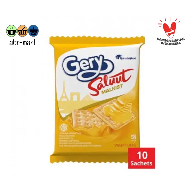 

GERY SALUUT MALKIST KEJU SACHET [ 1 PAK ISI 10 PCS ]