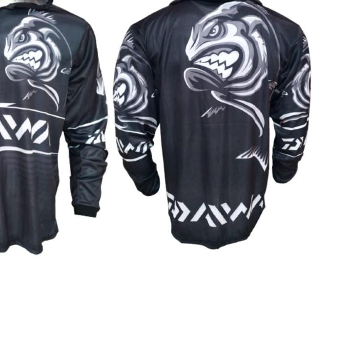 ♖ Jersey Mancing Hoodie Lengan Panjang / Kaos Mancing Tudung / Baju Mancing Mania Jersey Pakaian Pri