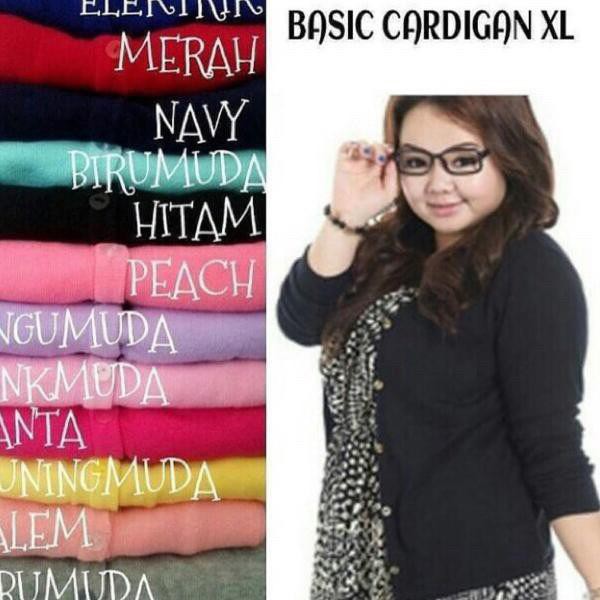 Kardigan big size XL jumbo | cardigan rajut basic | rajut benang spandek bukan wool