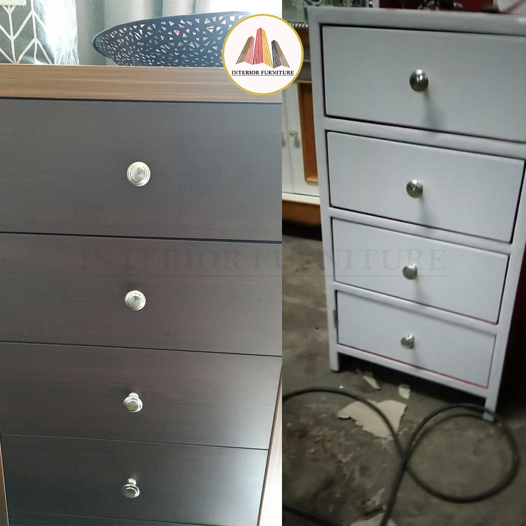 Handel Tarikan Laci Bulat Stainless Steel knop Tarikan Handle Knob Pentol TERLENGKAP FREE SEKRUP