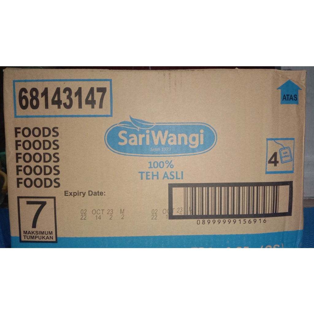 

Teh Sariwangi sachet 1.85gram / 4 kantong teh (RENCENG)