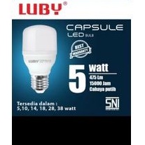 Lampu LED CAPSULE 5 watt Merk LUBY Cahaya Putih