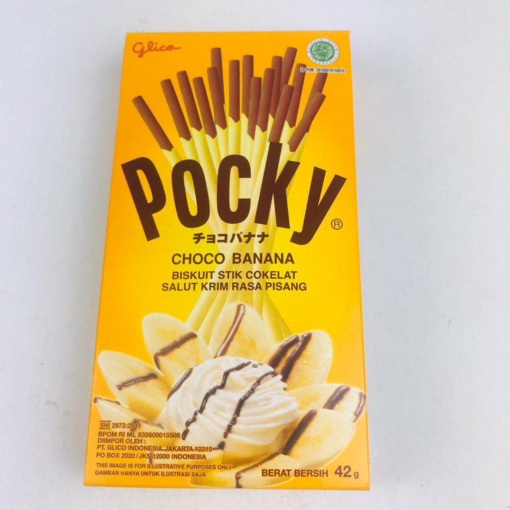 POCKY CHOCO BANANA/BISKUIT STIK COKELAT KRIM PISANG 42g