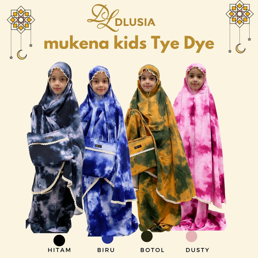 Dlusia | Mukena Tyedye Kids