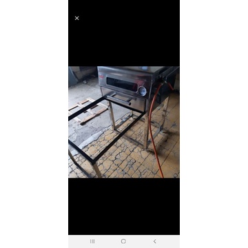 OVEN GAS LAPIS LEGIT PEMANTIK 85X85X55 BIMA BERKAH FULL STAINLESS MODEL KACA