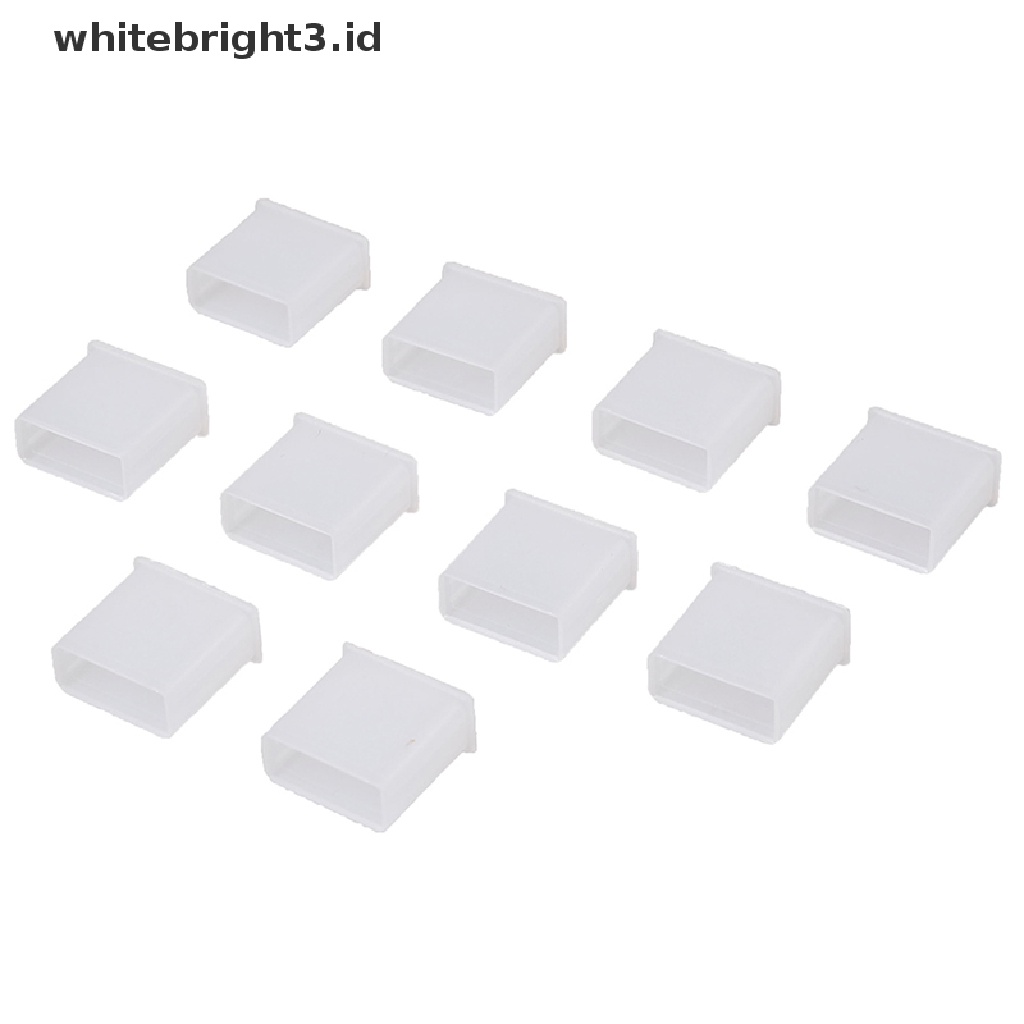 (whitebright3.id) 10pcs Tutup Pelindung plug USB male anti Debu Bahan Plastik