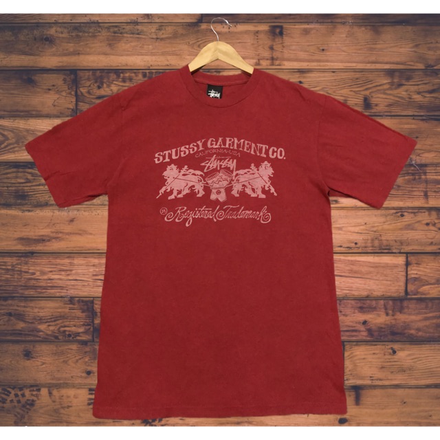 Stussy Garment co tee red