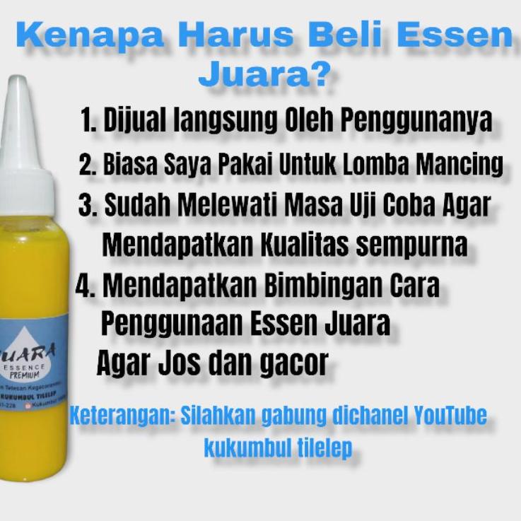 Stok terbatas.. Essen Gacor Untuk Lomba Mancing Ikan Mas Harian, Essen Paling Bagus Untuk Mancing Ik